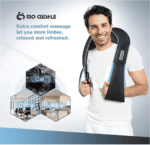 Masajeador de hombros Shiatsu, masaje eléctrico de amasamiento profundo con calor para alivio muscular, espalda cansada, cuello, hombros y piernas