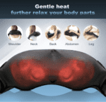 Masajeador de hombros Shiatsu, masaje eléctrico de amasamiento profundo con calor para alivio muscular, espalda cansada, cuello, hombros y piernas - Imagen 7