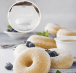Máquina para hacer donas - Fácil y conveniente donas caseras, perfecta para la familia, fiestas, tiendas de pasteles, tiendas de té con leche, panaderías, máquina para hacer donas eléctrica antiadherente de 1400 W, 60 Hz, color blanco - Imagen 2