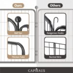 Encierro plegable de metal llamativo de 24/32/40 pulgadas de altura para mascotas con puerta, disponible en 8/16/24/32 paneles para interiores y exteriores, jaula de valla de ejercicio para perros, caravana, camping - Imagen 4