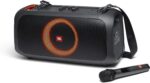 JBL Partybox On-The-Go - Altavoz portátil con luces integradas y micrófono inalámbrico (renovado)