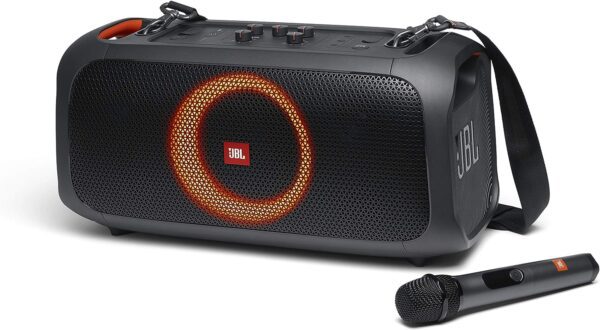 JBL Partybox On-The-Go - Altavoz portátil con luces integradas y micrófono inalámbrico (renovado) - Imagen 9