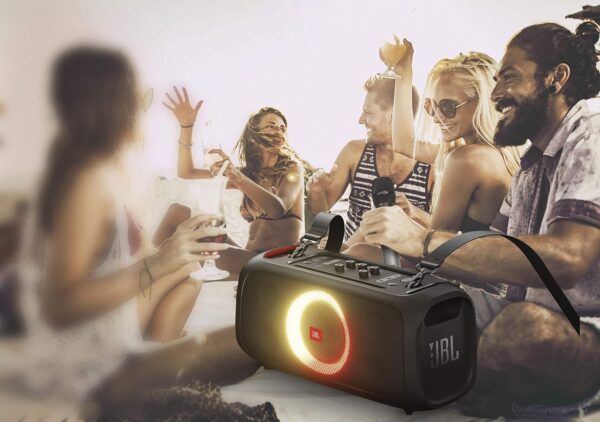 JBL Partybox On-The-Go - Altavoz portátil con luces integradas y micrófono inalámbrico (renovado) - Imagen 8