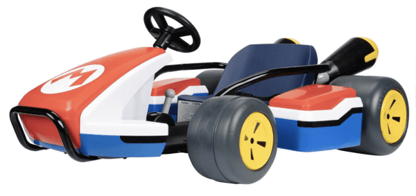 Super Mario Kart Deluxe - Juguete de coche eléctrico con batería de 24 V, hasta 8 MPH, 3 velocidades y marcha atrás, límite de peso de 81 libras - Imagen 5