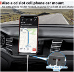 Soporte universal para automóvil [2 en 1] con ranura para CD, soporte para tablet de 7 a 12.4 pulgadas, soporte para teléfono celular para teléfono inteligente de 3.5 a 7 pulgadas, soporte para tablero para iPad Pro/Air/Mini - Imagen 3