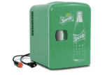 Mini Refrigerador Sprite - Enfriador/calentador portátil de 4 litros, refrigerador de viaje personal compacto para aperitivos, almuerzo, bebidas, cosméticos, incluye cables de 12 V y CA, bonito accesorio de escritorio para el hogar, oficina, dormitorio, viajes, color verde