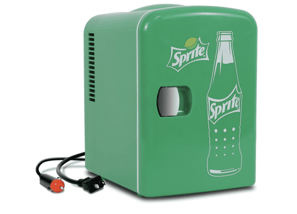 Mini Refrigerador Sprite - Enfriador/calentador portátil de 4 litros, refrigerador de viaje personal compacto para aperitivos, almuerzo, bebidas, cosméticos, incluye cables de 12 V y CA, bonito accesorio de escritorio para el hogar, oficina, dormitorio, viajes, color verde - Imagen 1