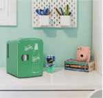 Mini Refrigerador Sprite - Enfriador/calentador portátil de 4 litros, refrigerador de viaje personal compacto para aperitivos, almuerzo, bebidas, cosméticos, incluye cables de 12 V y CA, bonito accesorio de escritorio para el hogar, oficina, dormitorio, viajes, color verde - Imagen 6