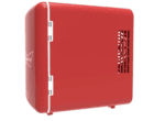 Mini refrigerador de Budweiser, MIS135BUD, personal, compacto y portátil, capacidad de 4 litros, enfría seis latas de 12 onzas, 100% libre de freón y amigable con el medio ambiente, rojo - Imagen 6