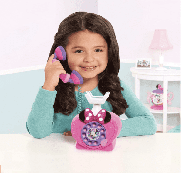 Just Play - Teléfono giratorio de Minnie Mouse Ring Me de Disney, luces y sonidos, juguetes para niños con licencia oficial para niños a partir de 3 años - Imagen 2