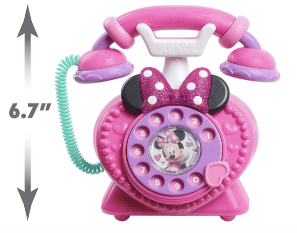 Just Play - Teléfono giratorio de Minnie Mouse Ring Me de Disney, luces y sonidos, juguetes para niños con licencia oficial para niños a partir de 3 años - Imagen 5