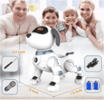 Robot de juguete para perros con control remoto para niños, cachorro RC inteligente programable, voz interactiva y baile, regalo electrónico para mascotas - Imagen 6