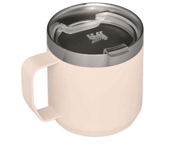 Stanley Taza Stay Hot Camp - Taza aislada de acero inoxidable 18/8 duradera - Tapa Tritan™ sin salpicaduras - 12 oz - Piedra caliza - Imagen 4