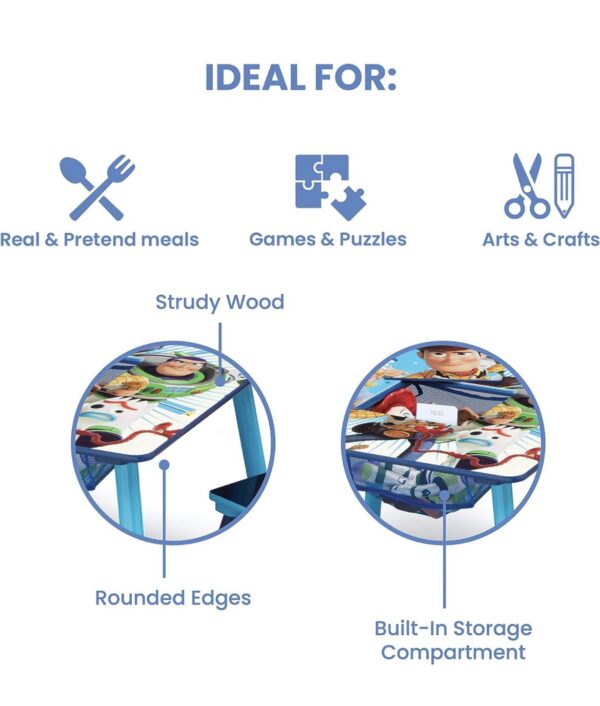 Toy Story - Juego de mesa y sillas para niños con almacenamiento - Imagen 3