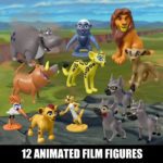 Figuras similares al Rey Leon - 12 figuras de acción de animales, juguetes coleccionables para niños, perfectas para decoración de pasteles y decoraciones de escritorio - Imagen 3