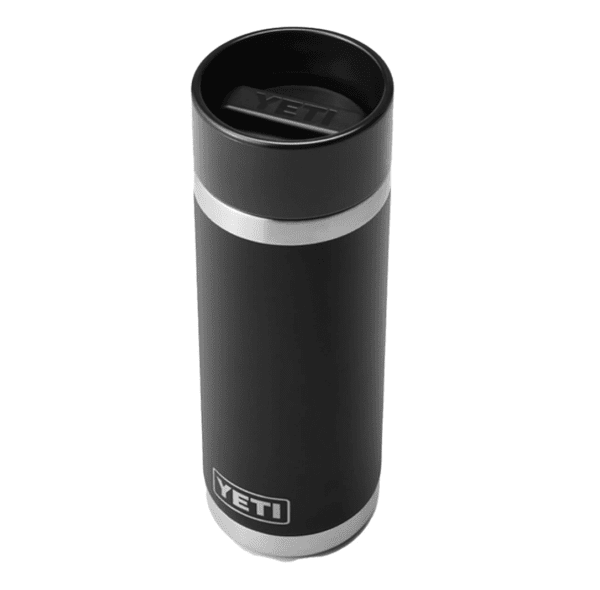 YETI Rambler - Botella de acero inoxidable aislada al vacío con tapa de chupito caliente, 18 onzas, color negro - Imagen 7