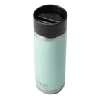 YETI Rambler - Botella de acero inoxidable aislada al vacío con tapa de chupito caliente, 18 onzas, color negro - Imagen 2