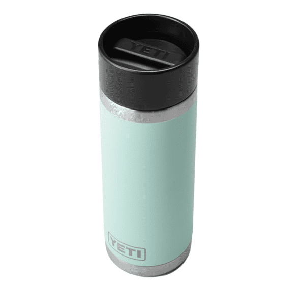 YETI Rambler - Botella de acero inoxidable aislada al vacío con tapa de chupito caliente, 18 onzas, color negro - Imagen 2