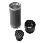 YETI Rambler - Botella de acero inoxidable aislada al vacío con tapa de chupito caliente, 18 onzas, color negro - Imagen 8