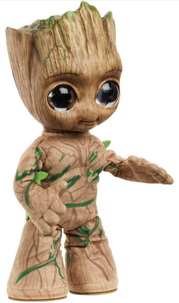 Mattel Marvel Groot - Figura de peluche de 11 pulgadas, Groovin' Groot bailando y hablando, muñeca de cuerpo suave que se mueve a la música - Imagen 4