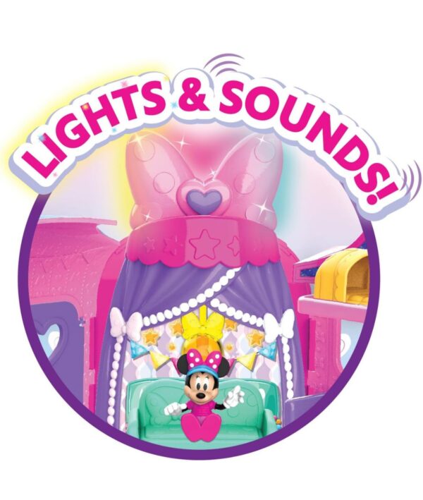 Disney Junior Glamcamper Minnie Mouse Bows-A-Glow Rolling Glamper Figuras y juego de 13 piezas, juguetes oficiales para niños a partir de 3 años Exclusivo de VastaGO - Imagen 4