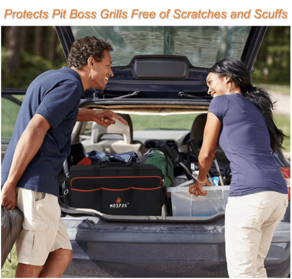 Bolsa de transporte para parrilla mejorada para parrillas Pit Boss 75275, bolsa de transporte portátil para parrilla de gas para parrillas Pit Boss, bolsa de transporte de plancha 600D resistente al agua - Imagen 6