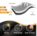 Bolsa de transporte para parrilla mejorada para parrillas Pit Boss 75275, bolsa de transporte portátil para parrilla de gas para parrillas Pit Boss, bolsa de transporte de plancha 600D resistente al agua - Imagen 7