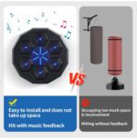 Music Boxing Machine with Boxing Glove Home Wall Mount Music Machine, Electronic Smart Focus Agility Training Digital Boxing Wall Target Punching Pads Suitable for Kid - Imagen 7