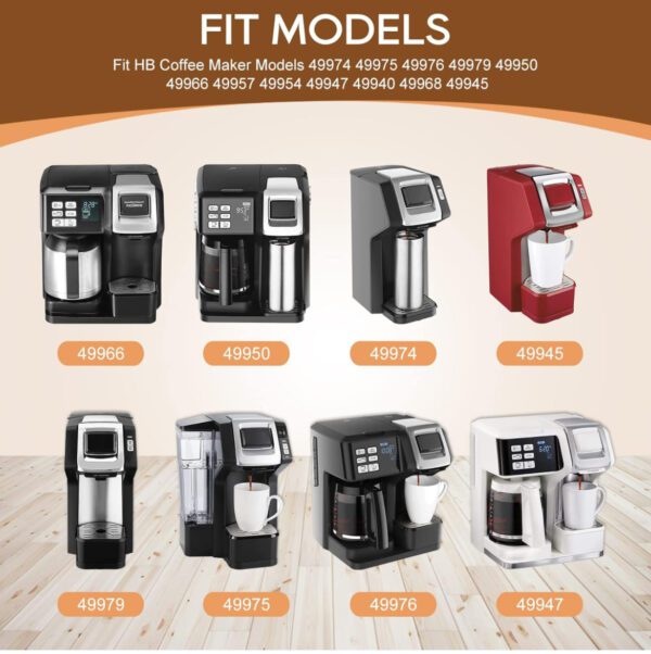 Cesta reutilizable de café con filtro de café de una sola porción para cafetera Hamilton Beach FlexBrew modelos 49974 49975 49976 49979 49950 49966 49957 49954 49947 49940 pieza de filtro, paquete de 2, marrón - Imagen 3