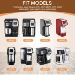 Cesta reutilizable de café con filtro de café de una sola porción para cafetera Hamilton Beach FlexBrew modelos 49974 49975 49976 49979 49950 49966 49957 49954 49947 49940 pieza de filtro, paquete de 2, marrón - Imagen 3