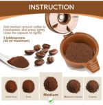 Cesta reutilizable de café con filtro de café de una sola porción para cafetera Hamilton Beach FlexBrew modelos 49974 49975 49976 49979 49950 49966 49957 49954 49947 49940 pieza de filtro, paquete de 2, marrón - Imagen 5