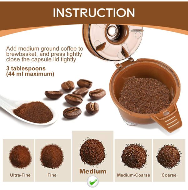 Cesta reutilizable de café con filtro de café de una sola porción para cafetera Hamilton Beach FlexBrew modelos 49974 49975 49976 49979 49950 49966 49957 49954 49947 49940 pieza de filtro, paquete de 2, marrón - Imagen 5