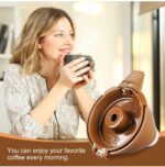 Cesta reutilizable de café con filtro de café de una sola porción para cafetera Hamilton Beach FlexBrew modelos 49974 49975 49976 49979 49950 49966 49957 49954 49947 49940 pieza de filtro, paquete de 2, marrón - Imagen 7