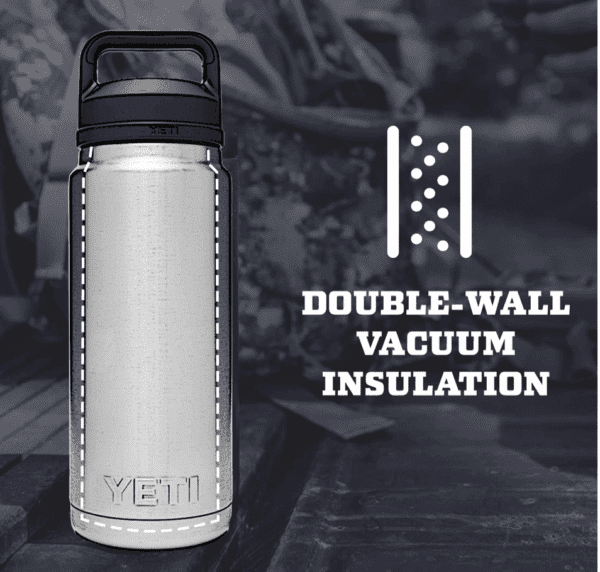 YETI Rambler  - Botella de 26 onzas, aislada al vacío, de acero inoxidable con tapa - Imagen 6