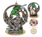 Quemador de incienso de 2 lados con 100 conos de incienso, fuente de incienso para decoración del hogar, quemador de incienso para chimenea, accesorios de aromaterapia