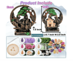 Quemador de incienso de 2 lados con 100 conos de incienso, fuente de incienso para decoración del hogar, quemador de incienso para chimenea, accesorios de aromaterapia - Imagen 6