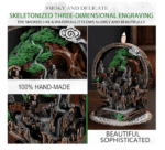 Quemador de incienso de 2 lados con 100 conos de incienso, fuente de incienso para decoración del hogar, quemador de incienso para chimenea, accesorios de aromaterapia - Imagen 5