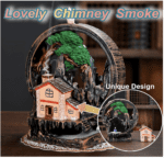 Quemador de incienso de 2 lados con 100 conos de incienso, fuente de incienso para decoración del hogar, quemador de incienso para chimenea, accesorios de aromaterapia - Imagen 4