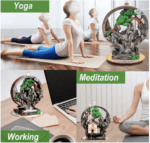 Quemador de incienso de 2 lados con 100 conos de incienso, fuente de incienso para decoración del hogar, quemador de incienso para chimenea, accesorios de aromaterapia - Imagen 3