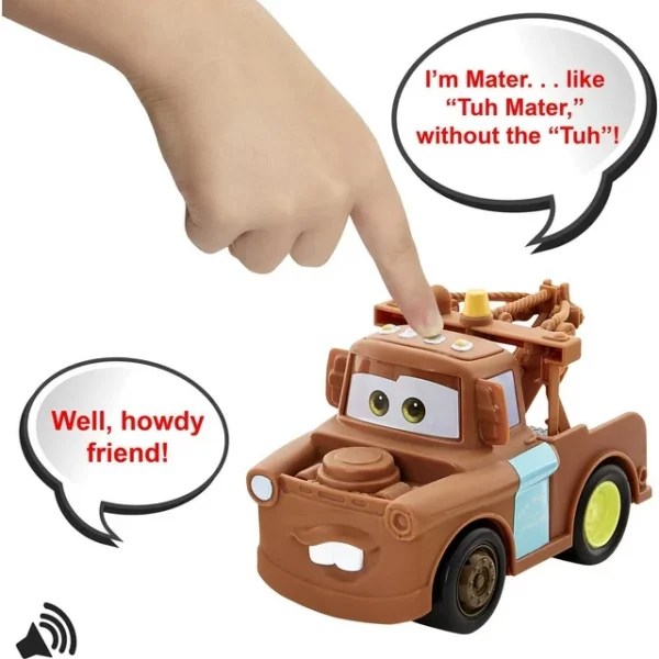 Disney Pixar Cars Track Talkers Mater Camión de juguete parlante, 5.5 pulgadas Coleccionable - Imagen 3