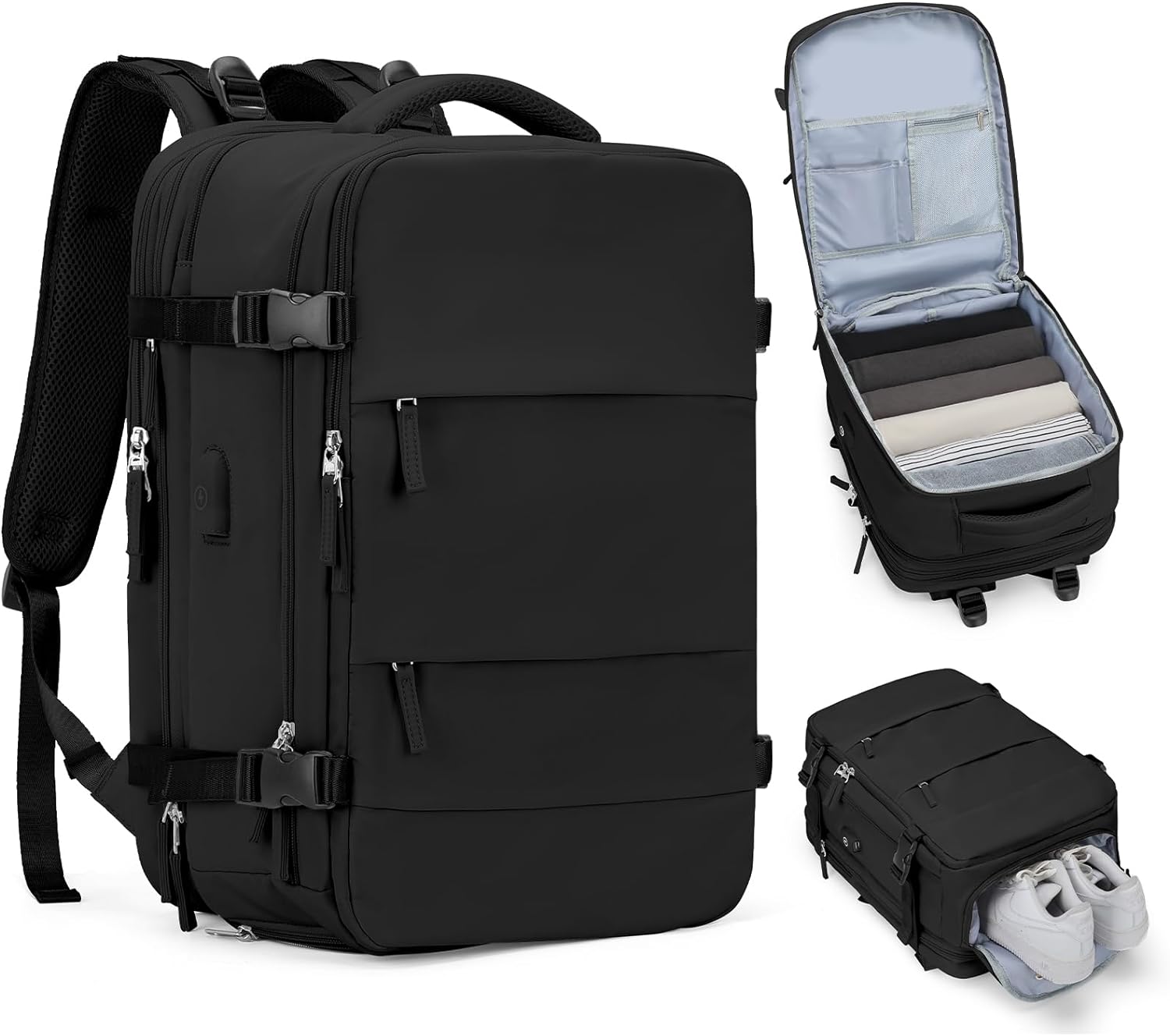 71BS6YMffdL._AC_SL1500_ Mochila casual Mochila de viaje, A-beige con verde, Mochilas de viaje - Imagen 1