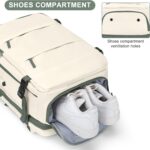 Mochila casual Mochila de viaje, A-beige con verde, Mochilas de viaje - Imagen 9