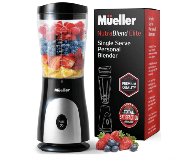 Captura de Pantalla 2024-05-10 a la(s) 13.36.15 Licuadora personal para batidos - Mueller - y batidos con taza y tapa de viaje de 15 onzas, jugos, alimentos para bebés, licuadora portátil de alta resistencia y procesador de alimentos, color negro - Imagen 1
