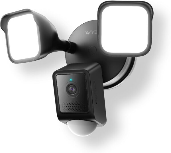 61R6KX2zN9L._AC_SL1500_ Camara WYZE Floodlight v2, LED de 2800 lúmenes, cámara de seguridad 2K HD para exteriores, visión amplia de 160°, luz activada por movimiento, sirena de 105 dB, almacenamiento en la nube y local - Imagen 1