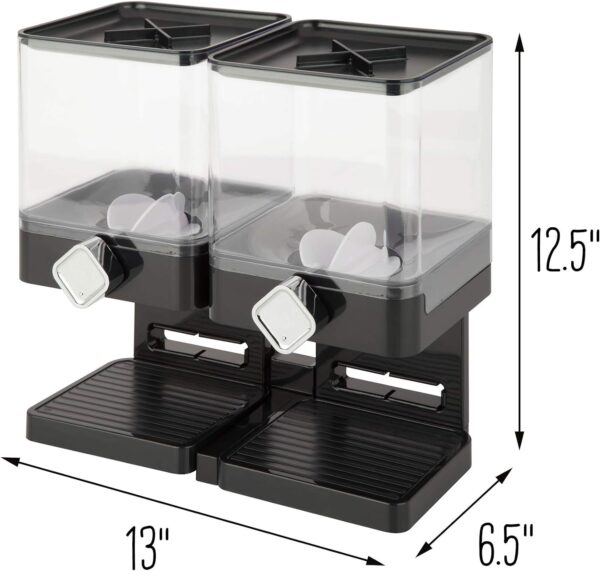 Dispensador Zevro individual de comida seca edición compacta, Blanco - Imagen 4