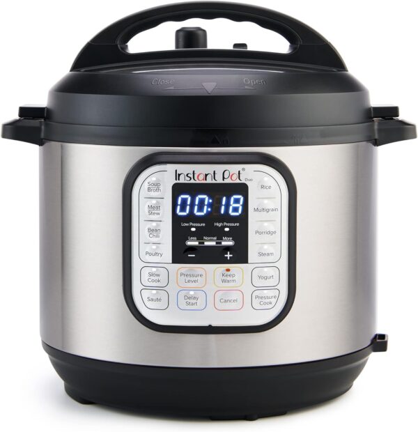 Olla a presión multifunción 7 en 1 Instant Pot IP-DUO60, 6cuartos/1000W - Acero inoxidable y negro - Imagen 2
