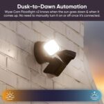 Camara WYZE Floodlight v2, LED de 2800 lúmenes, cámara de seguridad 2K HD para exteriores, visión amplia de 160°, luz activada por movimiento, sirena de 105 dB, almacenamiento en la nube y local - Imagen 9