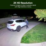 Camara WYZE Floodlight v2, LED de 2800 lúmenes, cámara de seguridad 2K HD para exteriores, visión amplia de 160°, luz activada por movimiento, sirena de 105 dB, almacenamiento en la nube y local - Imagen 3