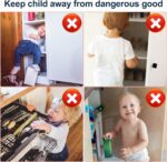 Cerradura de cajón con tarjeta RFID, cerradura de gabinete oculta NFC para muebles de despensa de cocina, cerradura de puerta de armario eLinkSmart con aplicación Bluetooth, seguridad infantil, no - Imagen 6