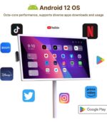 Pantalla inteligente portátil de 32 pulgadas, monitor giratorio de 1080p con pantalla táctil Incell, sistema operativo Android (compatible con Google Store), batería incorporada (4-6H), - Imagen 8